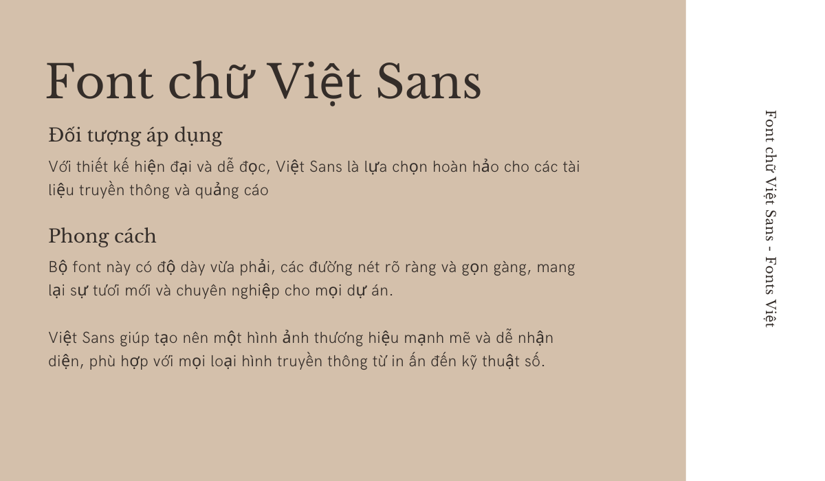 font chữ Việt Sans